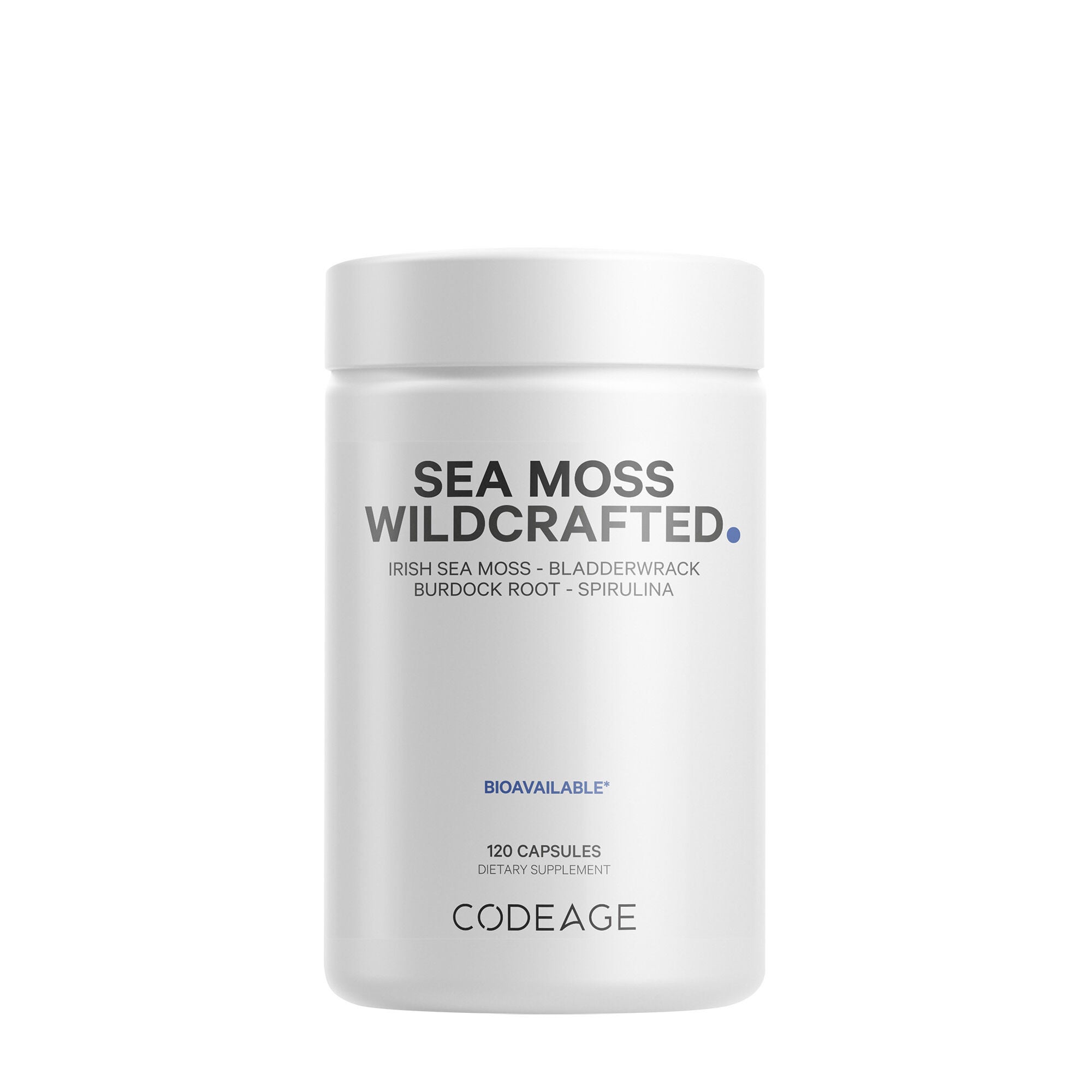 Codeage Wildcrafted Sea Moss Vegan - 120 Capsules (60 Servings)
